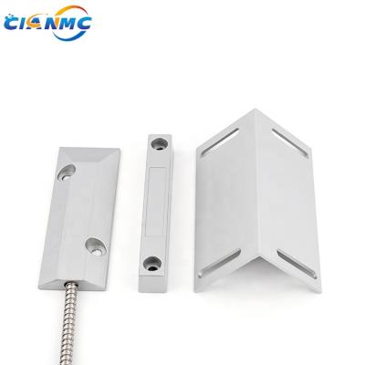 China Home Security System NO GOLD Roller Shutter Garage Door Or Window Magnetic Contact Metal Wired Reed Switch With Bracket for sale