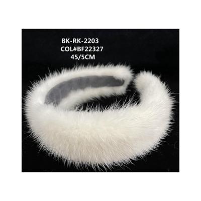 China Fashion wild trend winter simple plush hairpin Mink Hair Clip White Hairpin 2021 for sale