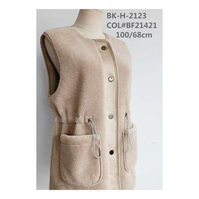 China 2021 Sustainable Premium Camel 30% Wool 70% Polyester Fabric High End High Quality Vest for sale