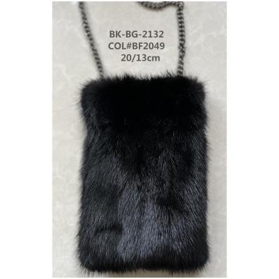 China Other Good Quality Fur Mink Bag Mobil Bag Gift Autumn Winter Shoulder Bag for sale