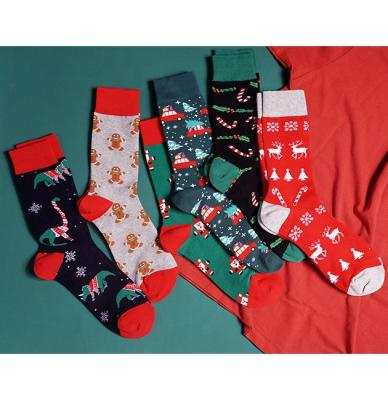 China 2021 Dropshipping Quentin Breathable Santa Caus Socks Christmas Custom for sale