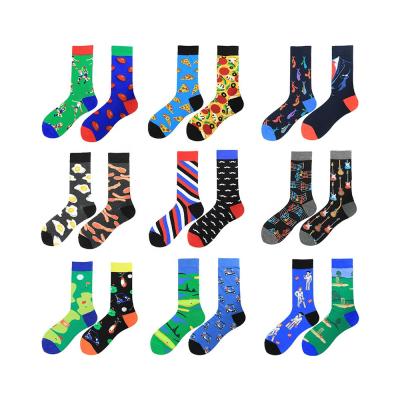 China Quentin Free Sample Low Moq Viable Men's Sized Shot Most Happy Funny Crew Bangs Fashion Cotton Ab Custom Made Misfit Fun Socks for sale