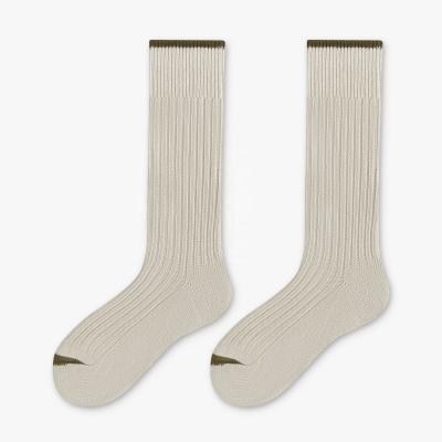 China Quentin Harajuku Style Women Men Fashion QUICK DRY Minimalist Bangs High Quality Vertical Stripe Solid Color Slouch Long Socks for sale