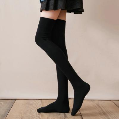 China 2022 fashion QUICK DRY Logo Long Thigh Socks Women custom made empty above the knee high socks for sale