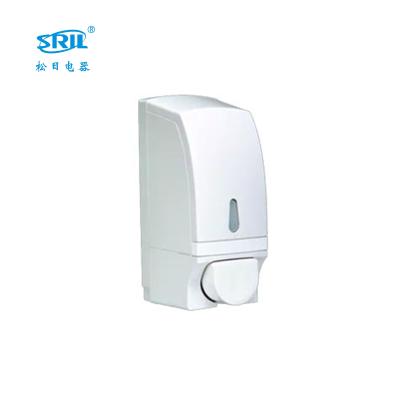 China Large Volume 700ml Modern White Plastic ABS Hotel Simple Hand Manual Soap Dispenser (807-13) for sale