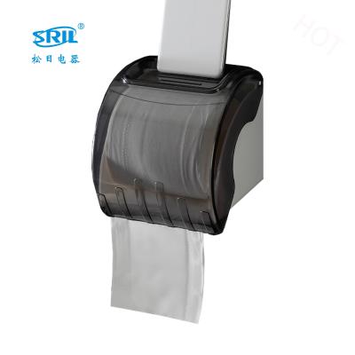 China Modern Colorful Wall Mounted For Hotel Bathroom Toilet Round White Black Green Gray Gray Paper Towel Dispenser Tissue Box for sale