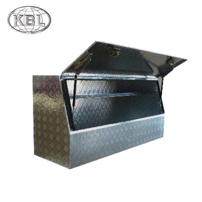 China Fully Sealed Big Aluminum Truck Trailer Tools Boxes For Pickups Camper With Gas Strut And Safe 2 Lock (KBL-ABB1450) (ODM/OEM) for sale