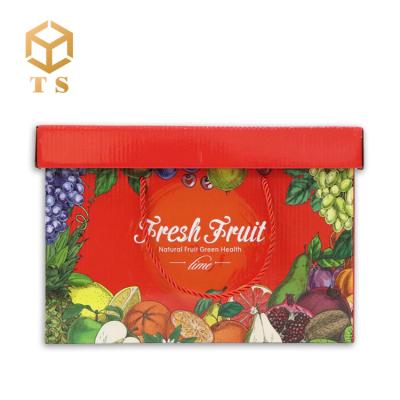 China Recyclable Logo Banana Fruit Cardboard Packaging Corrugated Custom Gift Folding Box for sale