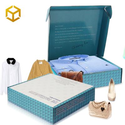 China Recyclable High Quality Shipping Cardboard Corrugated Boxes Custom Paper Clothing Packaging With Logo For Clothing for sale