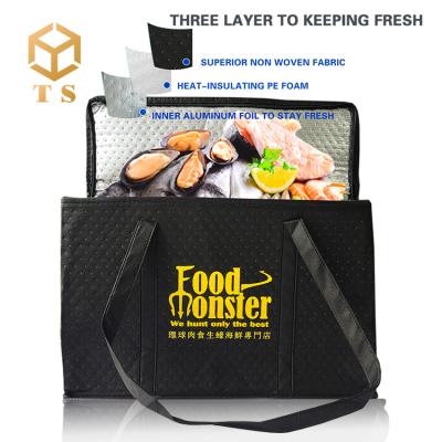 China Custom Printing Insulated Cooler Bag Waterproof New Arrival Ice Picnic Wine Food Delivery Thermal Bag for sale