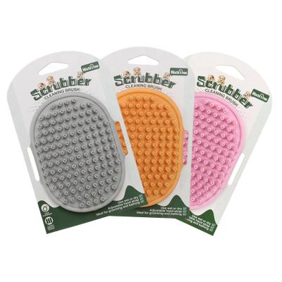 China Viable Factory Wholesale Rubber Pet Shower Massage Brush Cat Pet Dog Bath Brush Comb for sale