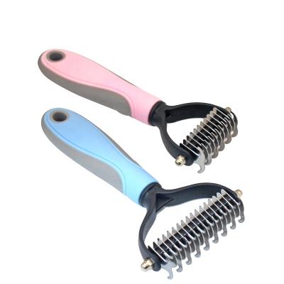 China Viable Factory Wholesale Open Knot Comb Pet Grooming Comb Dog Dematting Comb for sale