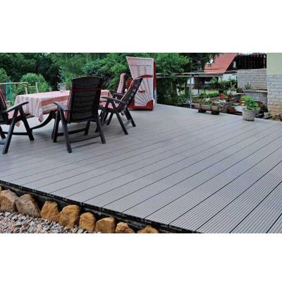 China Eco Friendly Customized Size Co Extrusion Composite Decking Plastic Composite Exterior Decking for sale