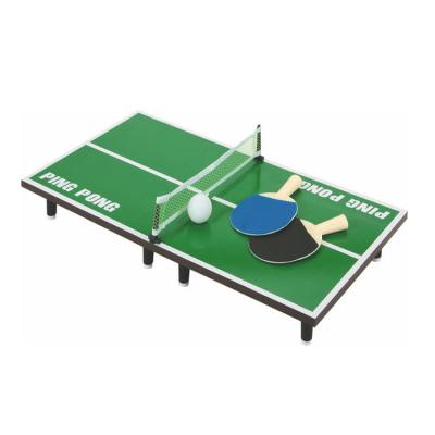 China MDF/PP/Nylon Foldable Mini Table Tennis Table Board with Paddles and Racket Balls for sale