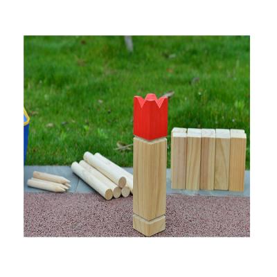 China Outdoor Playset Kubb Outdoor Wooden Game Set Kids Yard Games for sale