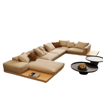 China Other Modern Japanese Tatami Tech Fabric Corner Module Sofa For Living Room High-End Club for sale