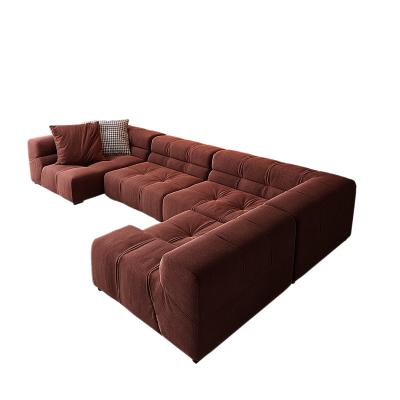 China Other Fabric Square Module Combination Sofa For Living Room Hotel Italian Lightweight Luxury Lobby Club for sale