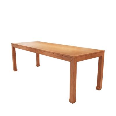 China Retro Japanese Style Wood Grain Solid Wood Table Set for Dining Room Restaurant for sale