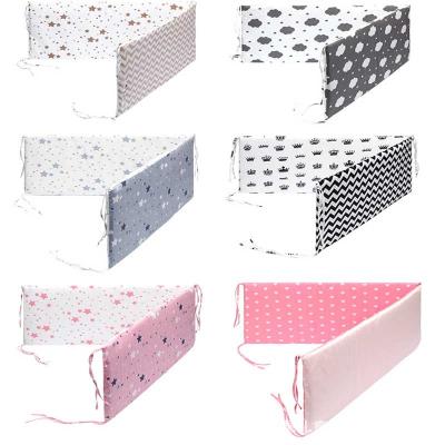 China 130*30cm Rogue Detachable Newborn Hutch Printing Anti-Static Crib Bumper Baby Around Crib Protector Kids Room Decor Crib Accessories for sale