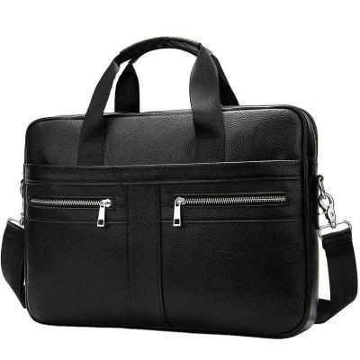 China New Fashion USB Custom Business Men Luxury Smooth Outdoor Laptop Bag Genuine Leather Briefcases With Briefcases For Lawyers for sale