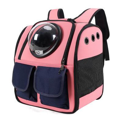 China Wholesale Custom Insulated Oxford Breathable Pet Backpack For Puppies Dogs Cat Pet Carrier Backpack for sale