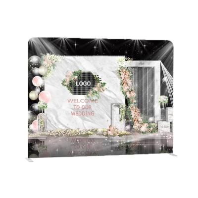 China Lightweight Digitail Outdoor Indoor HD Printing Trade Show Tension Fabric Display for sale