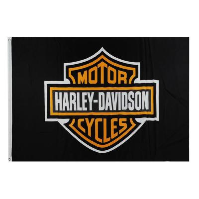 China Barber Shop Custom Advertising Harley Davidson USA 3x5 Flag for sale