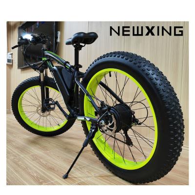 China Newtu 500w 48V lithium full suspension folding mountain electric bike fashionable powerful tire ebike fat for sale