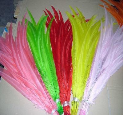 China Silver Dyed Pheasant Feather 22-24 Inch (55-60cm) Pheasant Feather For Sale for sale