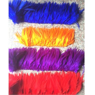 China Chicken Feather 4-6 inch (10-12 cm) Rooster Rooster Saddle Neck Feather Stringed Feathers for sale