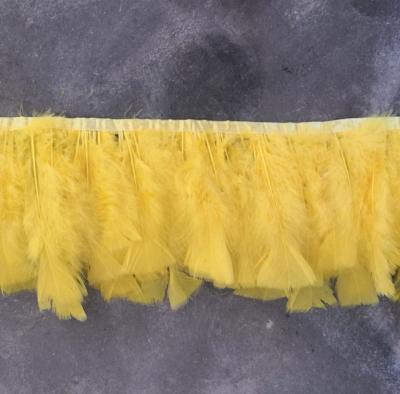 China China Factory Wholesale Turkey Feather Flat Long Feather Trimming Fringe For Carnival Costume Decoration for sale