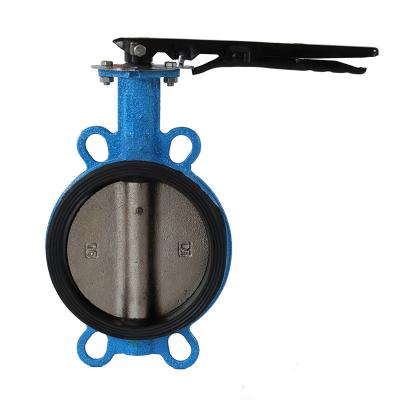 China General Multistandard Small Body Handle Rubber Lined Flange Sealing Valve Soft Butterfly Valve for sale