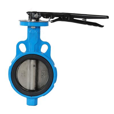 China General American Standard Soft Handle Wafer Butterfly Valve Seal Flange Butterfly Valve for sale