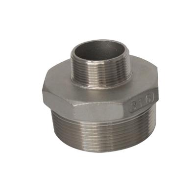 China Stainless Steel Variable Diameter Hexagon Male Threaded Stainless Steel Joint for sale