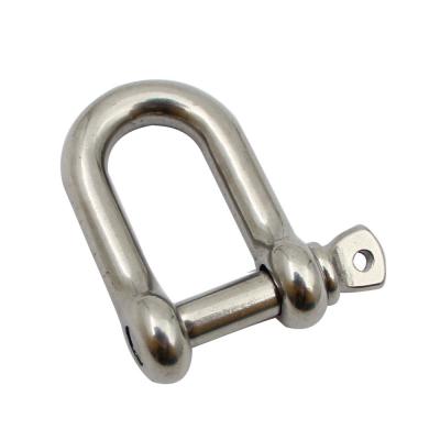 China Stainless Steel Stainless Steel D Shaped Shackle Ring Connecting Shackle Buckle for sale