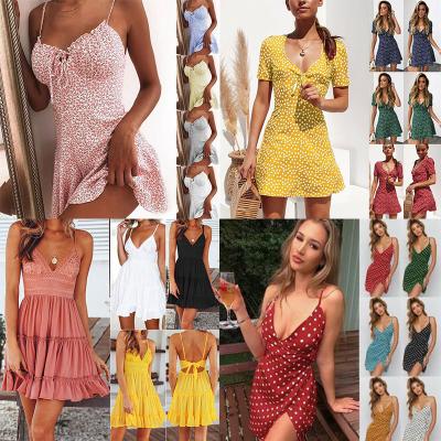 China Wholesale 2022 Polyester For Sheins Supplier Bulks Brand New Romwe Store Tops Mix Bulk Matching Balls Dress Womens Clothes for sale