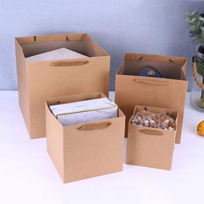 China Factory Wholesale Good Quality Disposable Gift Bags Flower Pouch Kraft Paper Bag Package for sale