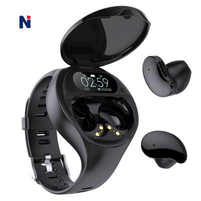 China Build In Android I/O GPS Instant Call Gshock Fitness Men Women Reloj 2 in 1 TWS Earbuds Smart Watch for sale