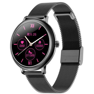 China NAC112 Full Circle Touch Screen Abnormal Heart Rate Alarm Female Menstrual Period Reminder Ladies Fashion Smart Watch for sale