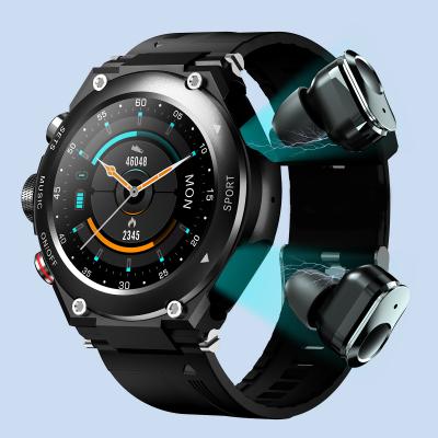 China GPS navigation 2021 smart watch ndw05 earbuds 2 in 1 smart watch earphone watch with earbuds fitness bracelet for sale