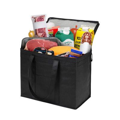 China Who respects the environment. Durable.insulated Logo Custom Design Insulated Thermal Nonwoven Outdoor Lunch Food Delivery Cooler Bag for sale