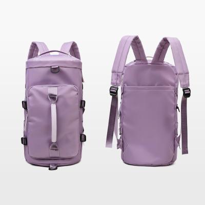 China Water resistant women dry and wet separationWater resistant sports gym backpack fitness duffel bag with shoe compartment for sale