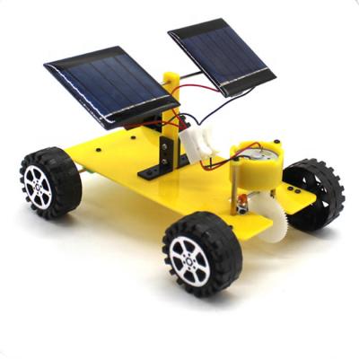 China Student Physics Teaching Experiments Dual Panel Toy Model Car DIY Solar Maker Training Kits for sale