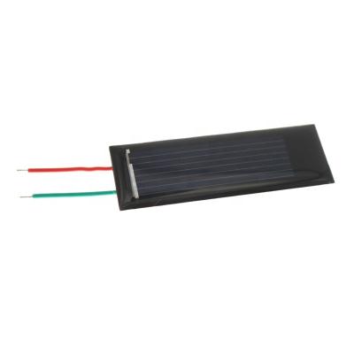 China Solar Panel 53*18mm 0.5V130MA Mini Epoxy Board Educational Toy 53*18mm for sale