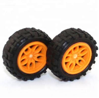 China Electronic Model Material (Yellow) 2*18mm Plastic Wheel Mini Plastic Wheel DIY Small Wheel for sale