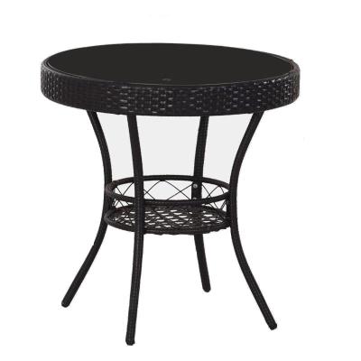 China Modern Design Outdoor Garden Furniture European Style High Quality Rattan Outdoor Weather Sets Simple Stackable Leisure Life Cafe Garden Sets for sale