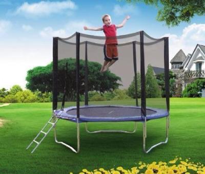 China With protective net factory quality adult trampoline direct outdoor guarantee large children with protective net for sale