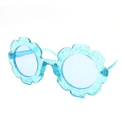 China Flower Shape Flower Shape Colorful Cute Kids Sunglasses PC Frames Lens Resin Light Comfort For School Dance Pool Party Summer Ideal Protector for sale