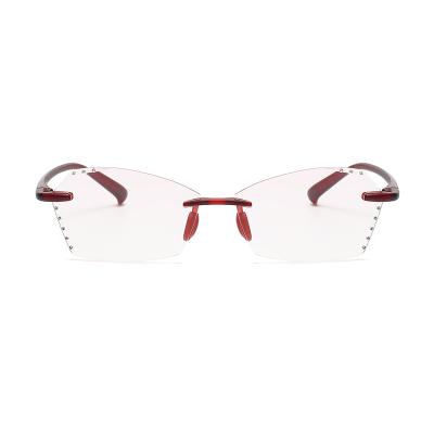 China High Quality With Factory Price Tr90 Reading Style Glass Rectangle Eye Business Optical Frame +1.00 +1.50 +2.00+2.50+3.00 For Reading Prescription Eyewear Red for sale