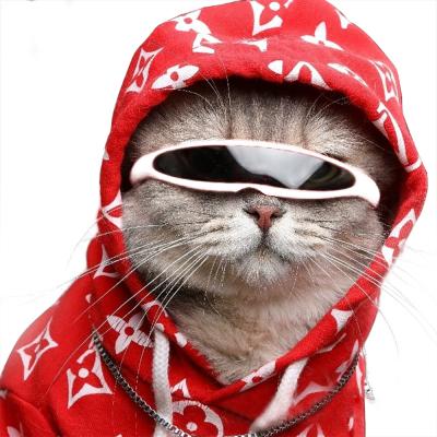 China One-piece 100% UV protection pet sunglasses for cat and dog prevent cool and adorable wind and UV protection mirror color hot sales for sale